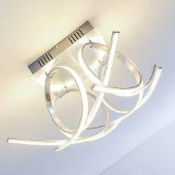 Hofstein Felin Deckenleuchte LED Silber, 1-flammig -LED Leuchten Verkäufe 2022 felin deckenleuchte h3023709 15