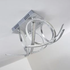 Hofstein Felin Deckenleuchte LED Silber, 1-flammig -LED Leuchten Verkäufe 2022 felin deckenleuchte h3023709 23