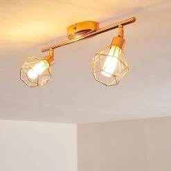 Hofstein Ferrand Deckenleuchte LED Kupferfarben, 2-flammig -LED Leuchten Verkäufe 2022 ferrand deckenleuchte h3159842 do1 13