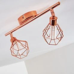 Hofstein Ferrand Deckenleuchte LED Kupferfarben, 2-flammig -LED Leuchten Verkäufe 2022 ferrand deckenleuchte h3159842 do1 16