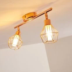 Hofstein Ferrand Deckenleuchte LED Kupferfarben, 2-flammig -LED Leuchten Verkäufe 2022 ferrand deckenleuchte h3159842 do1 2