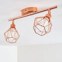 Hofstein Ferrand Deckenleuchte LED Kupferfarben, 2-flammig -LED Leuchten Verkäufe 2022 ferrand deckenleuchte h3159842 do1 7