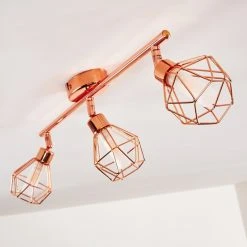 Hofstein Ferrand Deckenleuchte LED Kupferfarben, 3-flammig -LED Leuchten Verkäufe 2022 ferrand deckenleuchte h3159873 do1 12