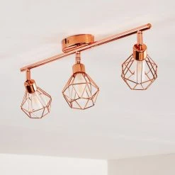 Hofstein Ferrand Deckenleuchte LED Kupferfarben, 3-flammig -LED Leuchten Verkäufe 2022 ferrand deckenleuchte h3159873 do1 18