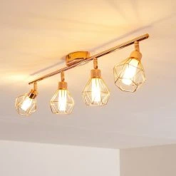 Hofstein Ferrand Deckenleuchte LED Kupferfarben, 4-flammig -LED Leuchten Verkäufe 2022 ferrand deckenleuchte h3159903 do1 11