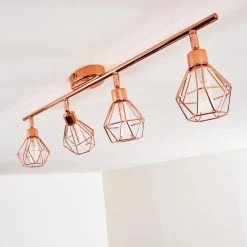 Hofstein Ferrand Deckenleuchte LED Kupferfarben, 4-flammig -LED Leuchten Verkäufe 2022 ferrand deckenleuchte h3159903 do1 15