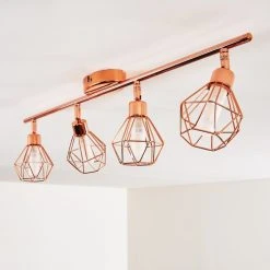 Hofstein Ferrand Deckenleuchte LED Kupferfarben, 4-flammig -LED Leuchten Verkäufe 2022 ferrand deckenleuchte h3159903 do1 17