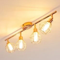 Hofstein Ferrand Deckenleuchte LED Kupferfarben, 4-flammig -LED Leuchten Verkäufe 2022 ferrand deckenleuchte h3159903 do1 5