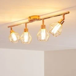 Hofstein Ferrand Deckenleuchte LED Kupferfarben, 4-flammig -LED Leuchten Verkäufe 2022 ferrand deckenleuchte h3159903 do1 8