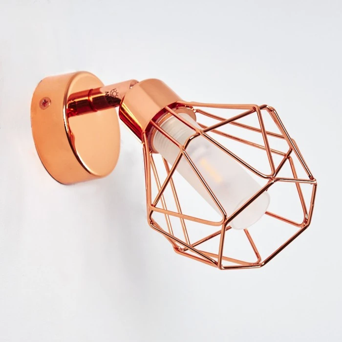 Hofstein Ferrand Wandleuchte LED Kupferfarben, 1-flammig 5 Hofstein Ferrand Wandleuchte LED Kupferfarben, 1-flammig – Bild 5