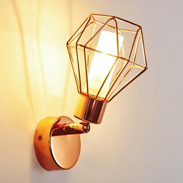 Hofstein Ferrand Wandleuchte LED Kupferfarben, 1-flammig 6 Hofstein Ferrand Wandleuchte LED Kupferfarben, 1-flammig – Bild 6