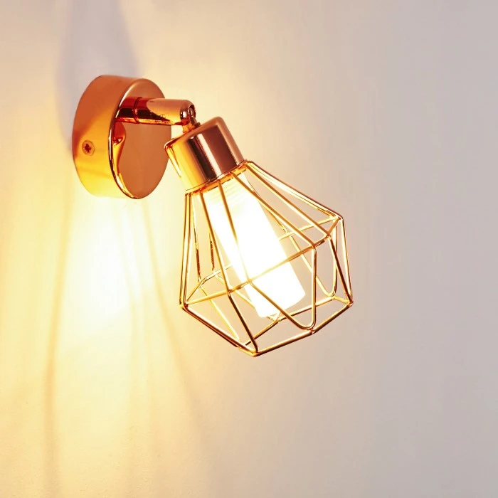 Hofstein Ferrand Wandleuchte LED Kupferfarben, 1-flammig 7 Hofstein Ferrand Wandleuchte LED Kupferfarben, 1-flammig – Bild 7