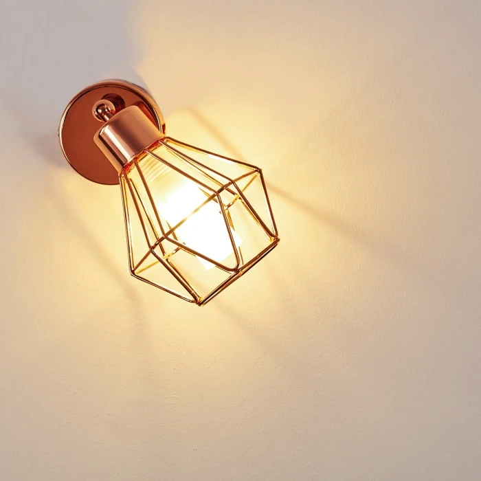 Hofstein Ferrand Wandleuchte LED Kupferfarben, 1-flammig 10 Hofstein Ferrand Wandleuchte LED Kupferfarben, 1-flammig – Bild 10