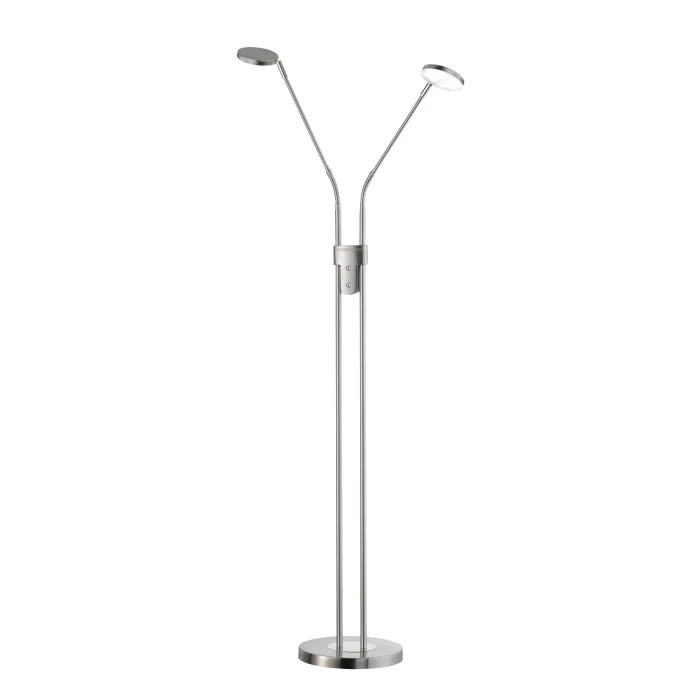 FHL easy Luna Stehleuchte LED Nickel-Matt, 2-flammig 1 FHL easy Luna Stehleuchte LED Nickel-Matt, 2-flammig