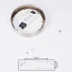 Hofstein Finsrud Deckenleuchte LED Nickel-Matt, 1-flammig -LED Leuchten Verkäufe 2022 finsrud deckenleuchte h3427392 4