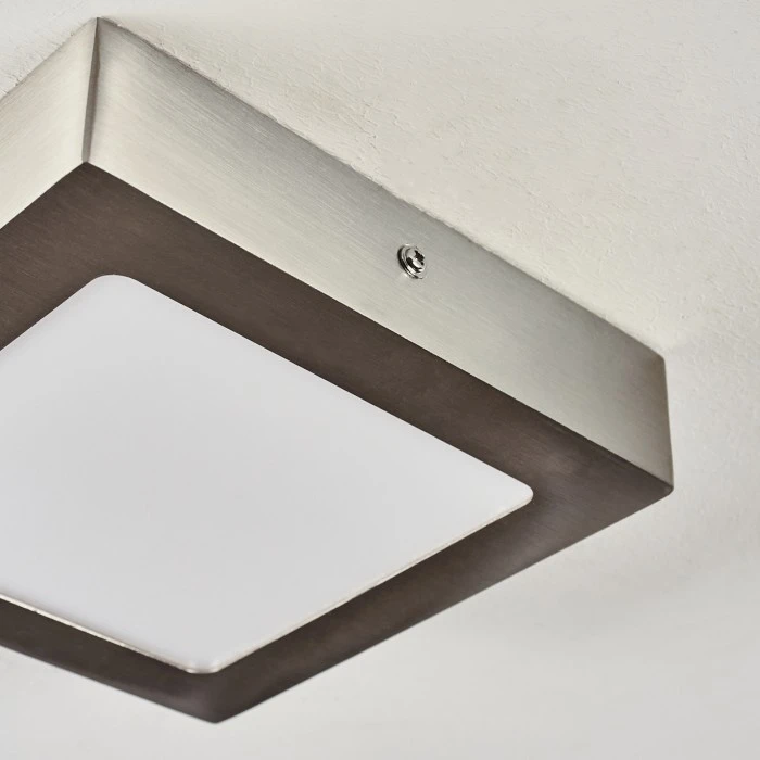 Hofstein Finsrud Deckenleuchte LED Nickel-Matt, 1-flammig 3 Hofstein Finsrud Deckenleuchte LED Nickel-Matt, 1-flammig – Bild 3