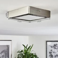 Hofstein Finsrud Deckenleuchte LED Nickel-Matt, 1-flammig 14 Hofstein Finsrud Deckenleuchte LED Nickel-Matt, 1-flammig -LED Leuchten Verkäufe 2022 finsrud deckenleuchte h3427408 3