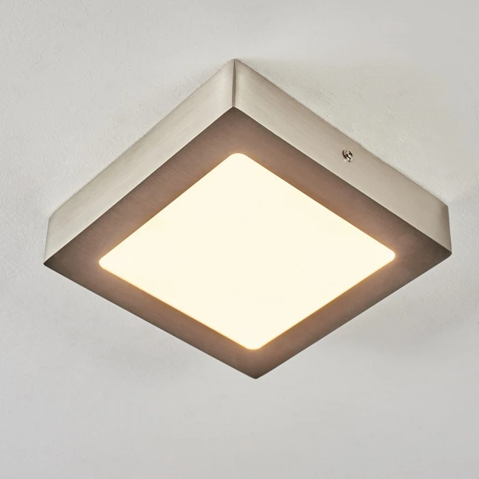 Hofstein Finsrud Deckenleuchte LED Nickel-Matt, 1-flammig 10 Hofstein Finsrud Deckenleuchte LED Nickel-Matt, 1-flammig – Bild 10