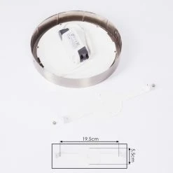 Hofstein Finsrud Deckenleuchte LED Nickel-Matt, 1-flammig -LED Leuchten Verkäufe 2022 finsrud deckenleuchte h3427439 4