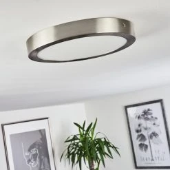 Hofstein Finsrud Deckenleuchte LED Nickel-Matt, 1-flammig -LED Leuchten Verkäufe 2022 finsrud deckenleuchte h3427477 10