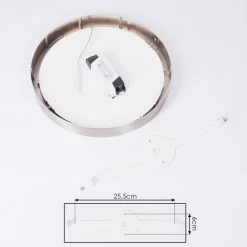 Hofstein Finsrud Deckenleuchte LED Nickel-Matt, 1-flammig -LED Leuchten Verkäufe 2022 finsrud deckenleuchte h3427477 4