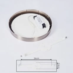 Hofstein Finsrud Deckenleuchte LED Nickel-Matt, 1-flammig -LED Leuchten Verkäufe 2022 finsrud deckenleuchte h3436141 4