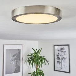 Hofstein Finsrud Deckenleuchte LED Nickel-Matt, 1-flammig -LED Leuchten Verkäufe 2022 finsrud deckenleuchte h3436141 6