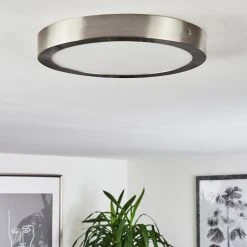 Hofstein Finsrud Deckenleuchte LED Nickel-Matt, 1-flammig -LED Leuchten Verkäufe 2022 finsrud deckenleuchte h3436141 9