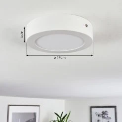 Hofstein Finsrud Deckenleuchte LED Wei&szlig;, 1-flammig -LED Leuchten Verkäufe 2022 finsrud deckenleuchte h3436288 3