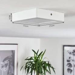 Hofstein Finsrud Deckenleuchte LED Wei&szlig;, 1-flammig -LED Leuchten Verkäufe 2022 finsrud deckenleuchte h3436301 3