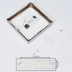 Hofstein Finsrud Deckenleuchte LED Nickel-Matt, 1-flammig -LED Leuchten Verkäufe 2022 finsrud deckenleuchte h3436622 4