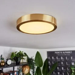 Hofstein Finsrud Deckenpanel LED Gold, 1-flammig -LED Leuchten Verkäufe 2022 finsrud deckenpanel h3652176 12