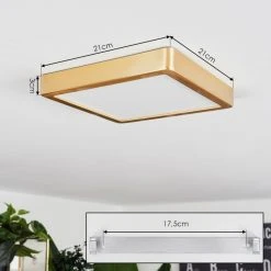Hofstein Finsrud Deckenpanel LED Gold, 1-flammig -LED Leuchten Verkäufe 2022 finsrud deckenpanel h3652213 3