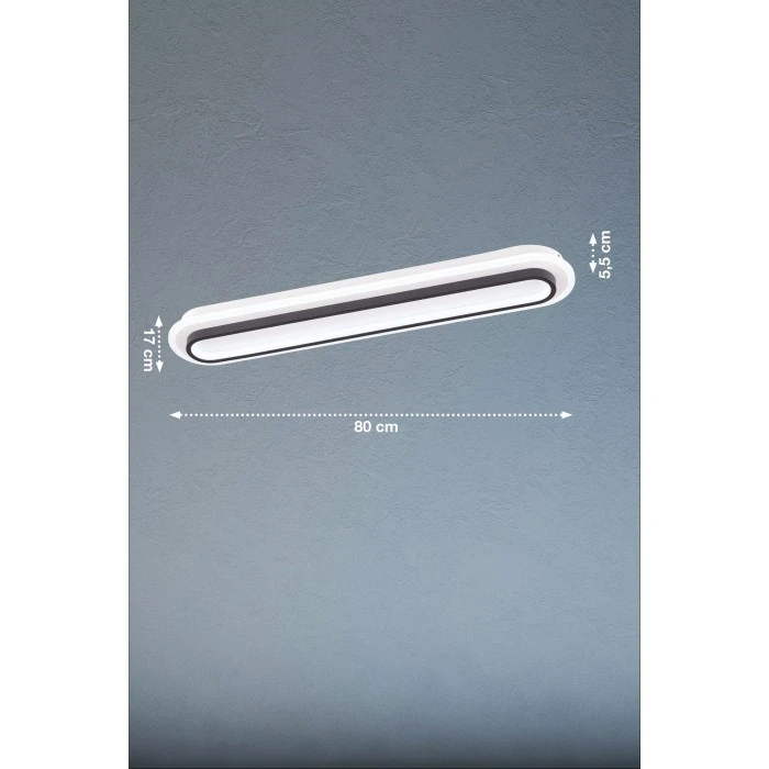 Honsel Leuchten Fischer & Honsel Blithe Deckenleuchte LED Schwarz, Weiß, 1-flammig 3 Honsel Leuchten Fischer & Honsel Blithe Deckenleuchte LED Schwarz, Weiß, 1-flammig – Bild 3