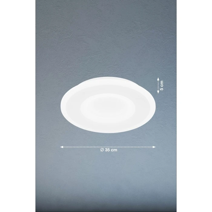 Honsel Leuchten Fischer & Honsel Bolia Deckenleuchte LED Weiß, 1-flammig, Fernbedienung 3 Honsel Leuchten Fischer & Honsel Bolia Deckenleuchte LED Weiß, 1-flammig, Fernbedienung – Bild 3