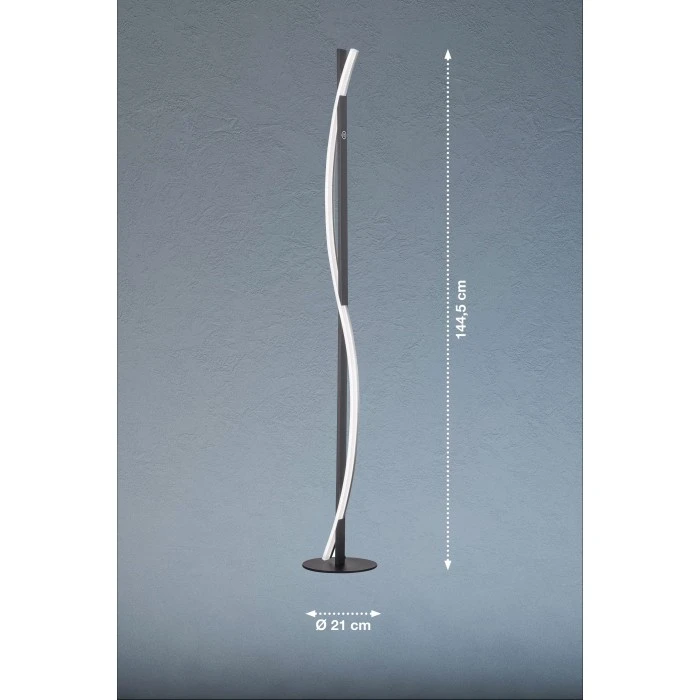 Honsel Leuchten Fischer & Honsel Bridge Stehleuchte LED Schwarz, 1-flammig 6 Honsel Leuchten Fischer & Honsel Bridge Stehleuchte LED Schwarz, 1-flammig – Bild 6