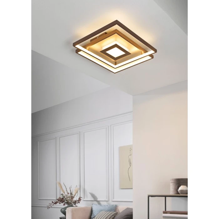 Honsel Leuchten Fischer & Honsel Clou Deckenleuchte LED Braun, 1-flammig 1 Honsel Leuchten Fischer & Honsel Clou Deckenleuchte LED Braun, 1-flammig