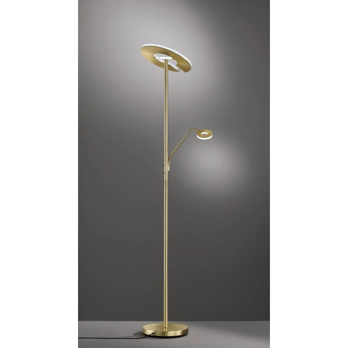 Honsel Leuchten Fischer & Honsel Dent Deckenfluter LED Messing, 1-flammig 2 Honsel Leuchten Fischer & Honsel Dent Deckenfluter LED Messing, 1-flammig – Bild 2