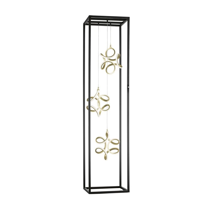 Honsel Leuchten Fischer & Honsel Gesa Stehleuchte LED Schwarz, 3-flammig 3 Honsel Leuchten Fischer & Honsel Gesa Stehleuchte LED Schwarz, 3-flammig – Bild 3