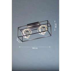 Fischer Leuchten Fischer & Honsel Gisi Deckenleuchte LED Schwarz, 2-flammig, Fernbedienung 10 Fischer Leuchten Fischer & Honsel Gisi Deckenleuchte LED Schwarz, 2-flammig, Fernbedienung -LED Leuchten Verkäufe 2022 fischer honsel gisi deckenleuchte 20972 3