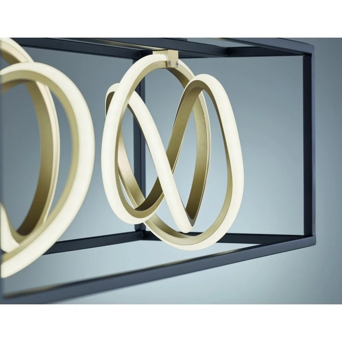 Fischer Leuchten Fischer & Honsel Gisi Deckenleuchte LED Schwarz, 2-flammig, Fernbedienung 6 Fischer Leuchten Fischer & Honsel Gisi Deckenleuchte LED Schwarz, 2-flammig, Fernbedienung – Bild 6