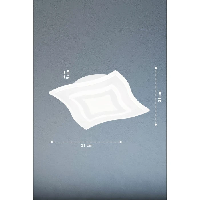 Honsel Leuchten Fischer & Honsel Gorden Deckenleuchte LED Weiß, 1-flammig, Fernbedienung 4 Honsel Leuchten Fischer & Honsel Gorden Deckenleuchte LED Weiß, 1-flammig, Fernbedienung – Bild 4