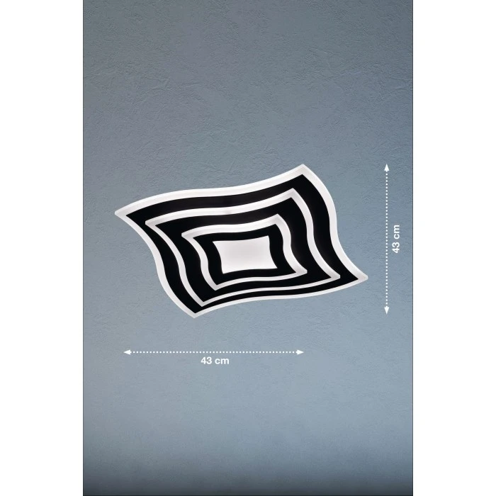 Honsel Leuchten Fischer & Honsel Gorden Deckenleuchte LED Schwarz, 1-flammig, Fernbedienung 3 Honsel Leuchten Fischer & Honsel Gorden Deckenleuchte LED Schwarz, 1-flammig, Fernbedienung – Bild 3