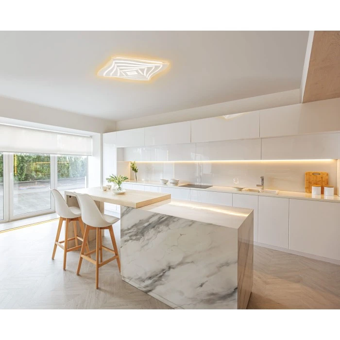 Honsel Leuchten Fischer & Honsel Hero Deckenleuchte LED Weiß, 1-flammig, Fernbedienung, Farbwechsler 2 Honsel Leuchten Fischer & Honsel Hero Deckenleuchte LED Weiß, 1-flammig, Fernbedienung, Farbwechsler – Bild 2