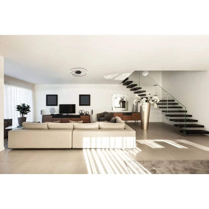 Honsel Leuchten Fischer & Honsel Holy Deckenleuchte LED Schwarz, 1-flammig, Fernbedienung 1 Honsel Leuchten Fischer & Honsel Holy Deckenleuchte LED Schwarz, 1-flammig, Fernbedienung