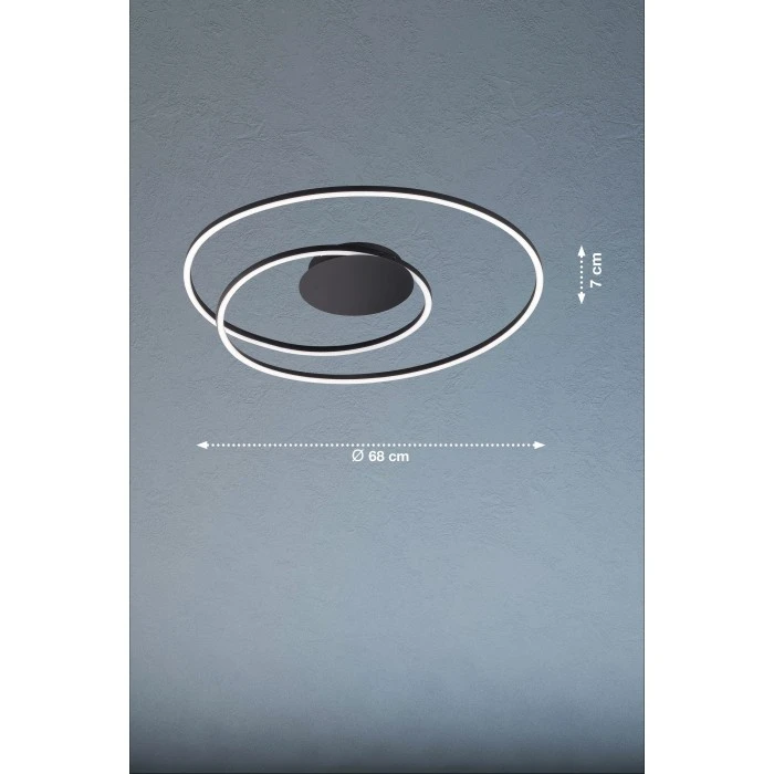 Honsel Leuchten Fischer & Honsel Holy Deckenleuchte LED Schwarz, 1-flammig, Fernbedienung 4 Honsel Leuchten Fischer & Honsel Holy Deckenleuchte LED Schwarz, 1-flammig, Fernbedienung – Bild 4