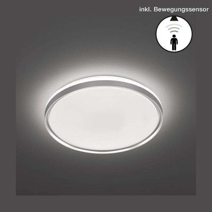 Honsel Leuchten Fischer & Honsel Jaso BS Deckenleuchte LED Silber, 1-flammig, Bewegungsmelder 1 Honsel Leuchten Fischer & Honsel Jaso BS Deckenleuchte LED Silber, 1-flammig, Bewegungsmelder