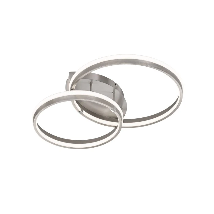 Honsel Leuchten Fischer & Honsel Nomade Deckenleuchte LED Nickel-Matt, 2-flammig 2 Honsel Leuchten Fischer & Honsel Nomade Deckenleuchte LED Nickel-Matt, 2-flammig – Bild 2