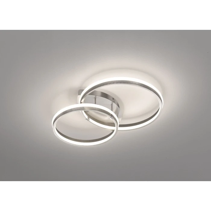 Honsel Leuchten Fischer & Honsel Nomade Deckenleuchte LED Nickel-Matt, 2-flammig 3 Honsel Leuchten Fischer & Honsel Nomade Deckenleuchte LED Nickel-Matt, 2-flammig – Bild 3