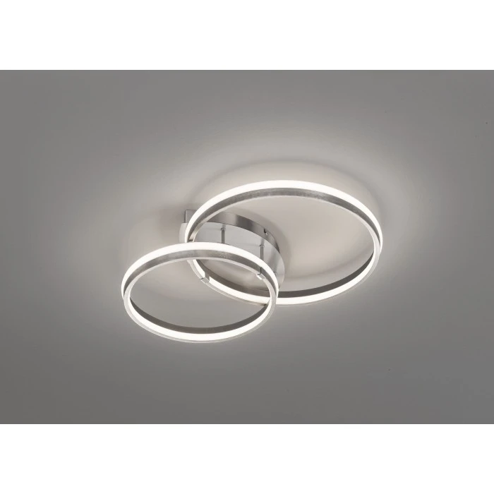 Honsel Leuchten Fischer & Honsel Nomade Deckenleuchte LED Nickel-Matt, 2-flammig 4 Honsel Leuchten Fischer & Honsel Nomade Deckenleuchte LED Nickel-Matt, 2-flammig – Bild 4